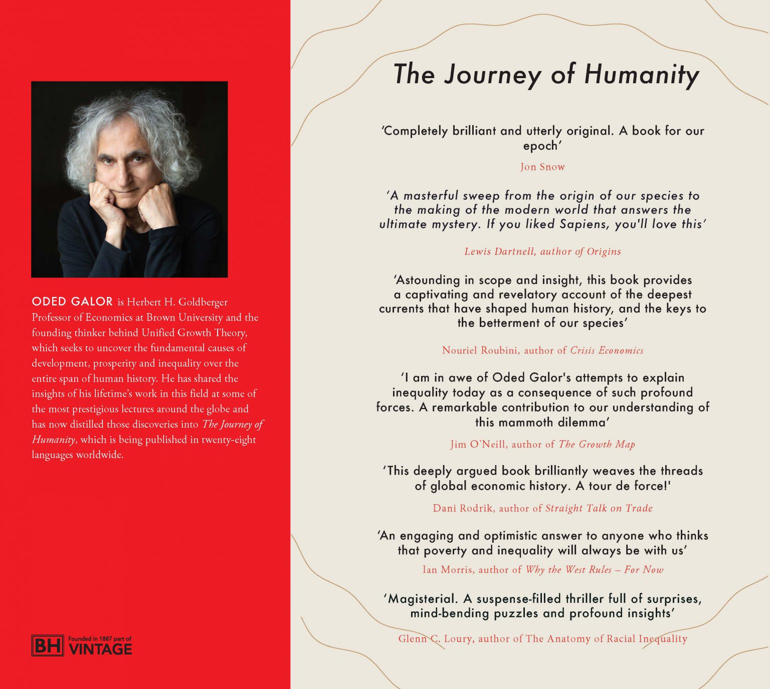 INVITATION to join a public online speech of Oded Galor on his new book